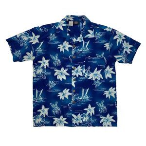 Vintage Maui Trading Company Shirt Mens S Small Hawaiian Floral Camp Button Up